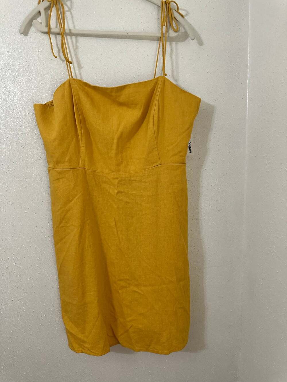 Old navy yellow mustard short dress XL
